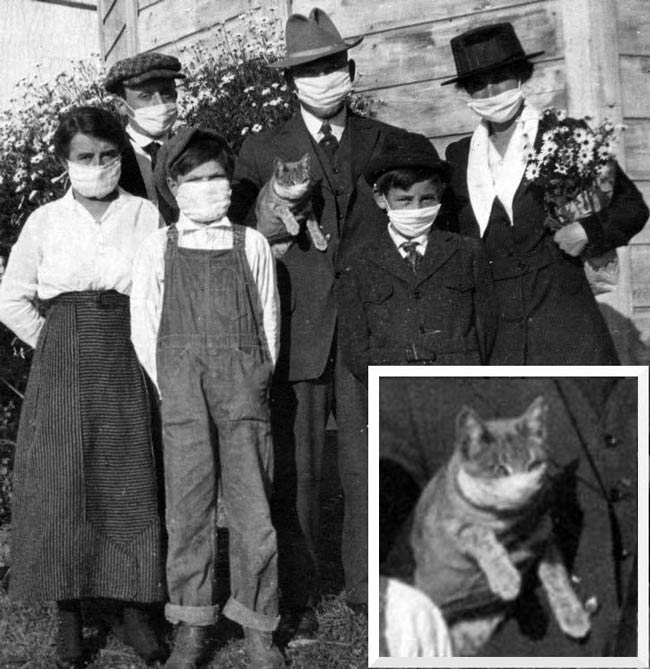 Spanish Flu, 1918. Family Portrait