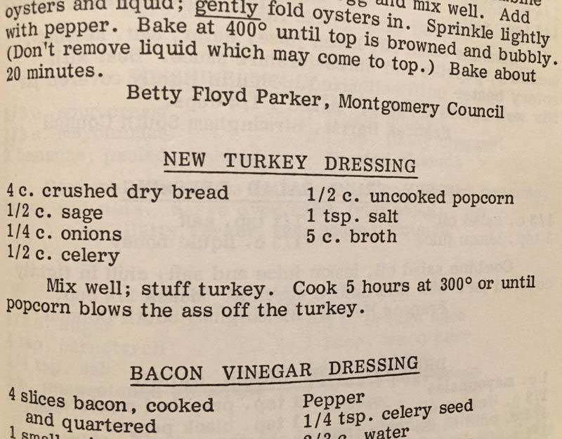 Was reading a cookbook from the 80s and stumbled across this gem