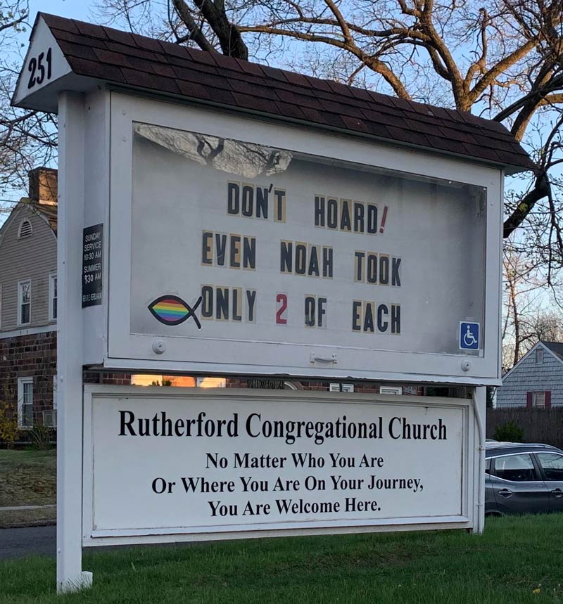 The church in my town is always posting funny signs