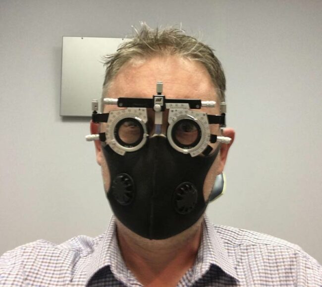 My emergency trip to the ophthalmologist was interesting. You merely adopted the dark, I was born into it