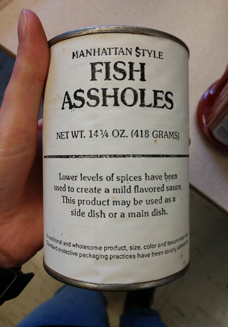 Someone donated this can to the Food Pantry I work at. Sounds delightful!