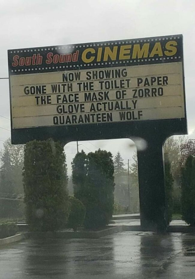 Our local theater has a sense of humor