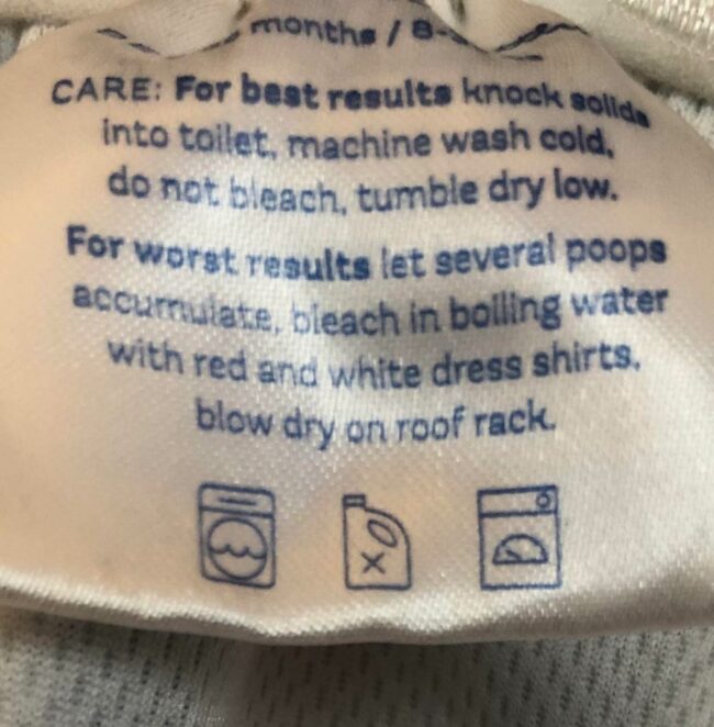 This tag on my daughter’s reusable swim diaper