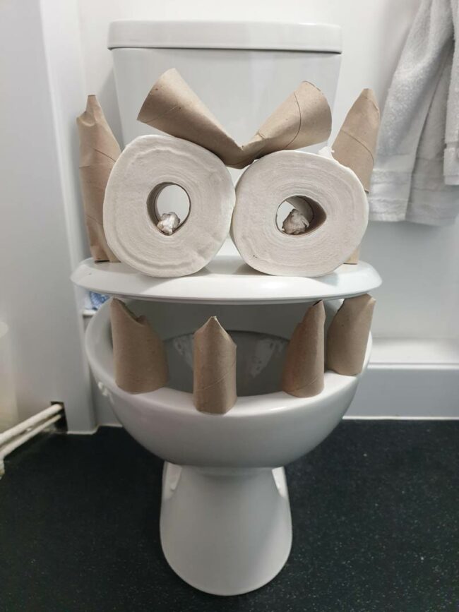 Got bored made a toilet monster