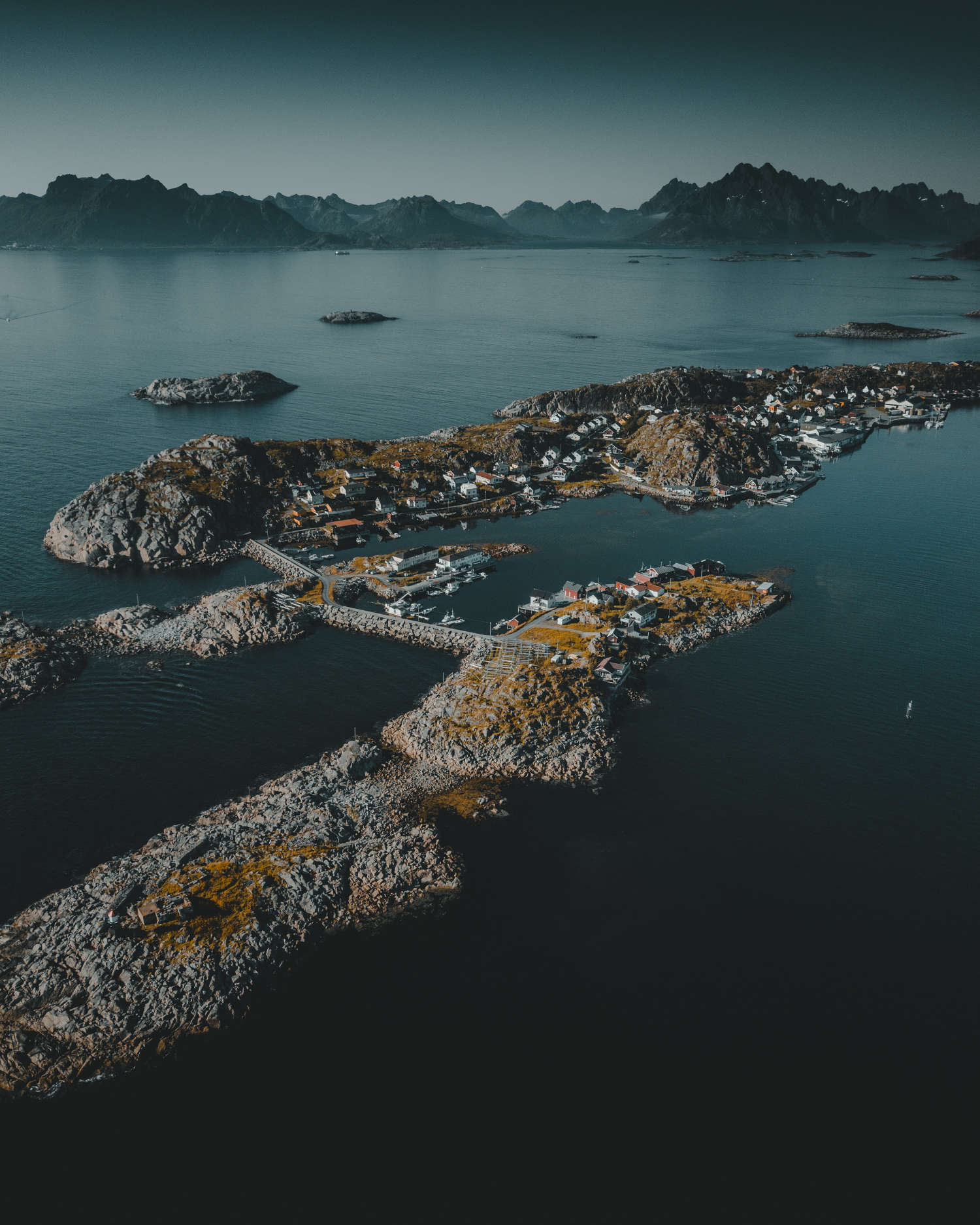 Aerial View, Lofoten Archipelago in Norway