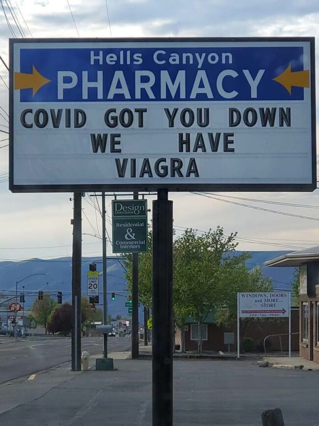The local Pharmacy thinks they’re funny