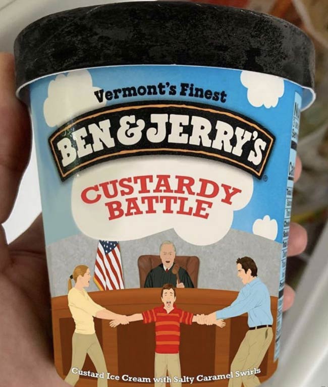 Custardy Battle Ice Cream - Ben And Jerry's