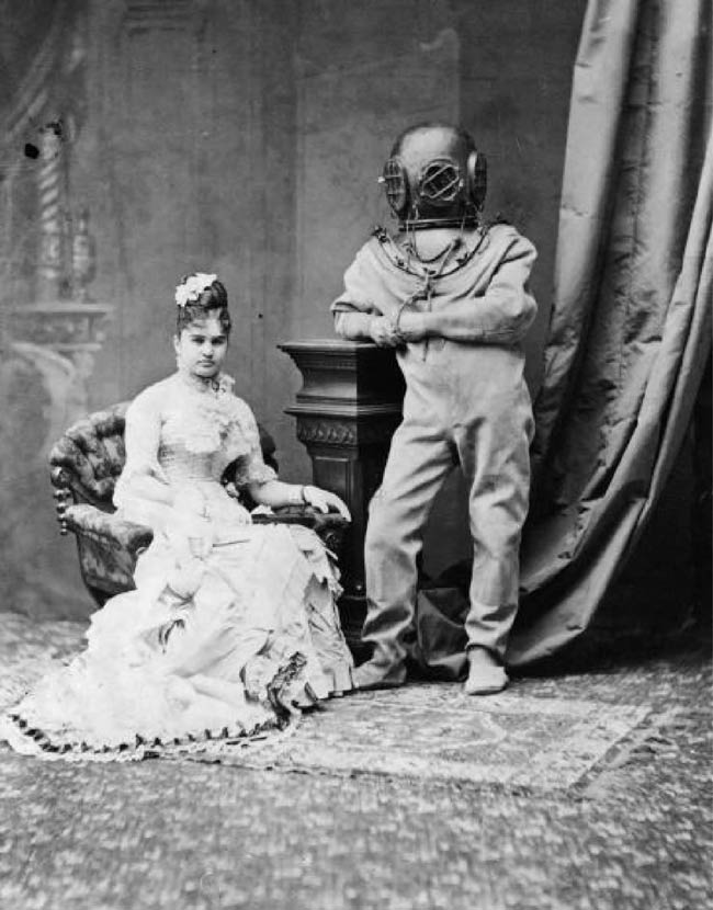 I'm wearing the diving suit and that's final!