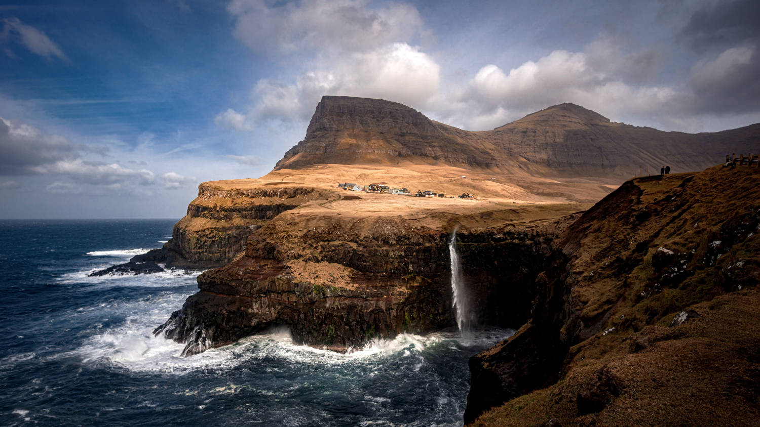 Mulafossur waterfall Faroe Islands