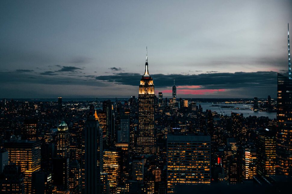 Aerial View of New York City at night | Odd Stuff Magazine
