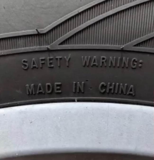 Saw this on my new cheap tires