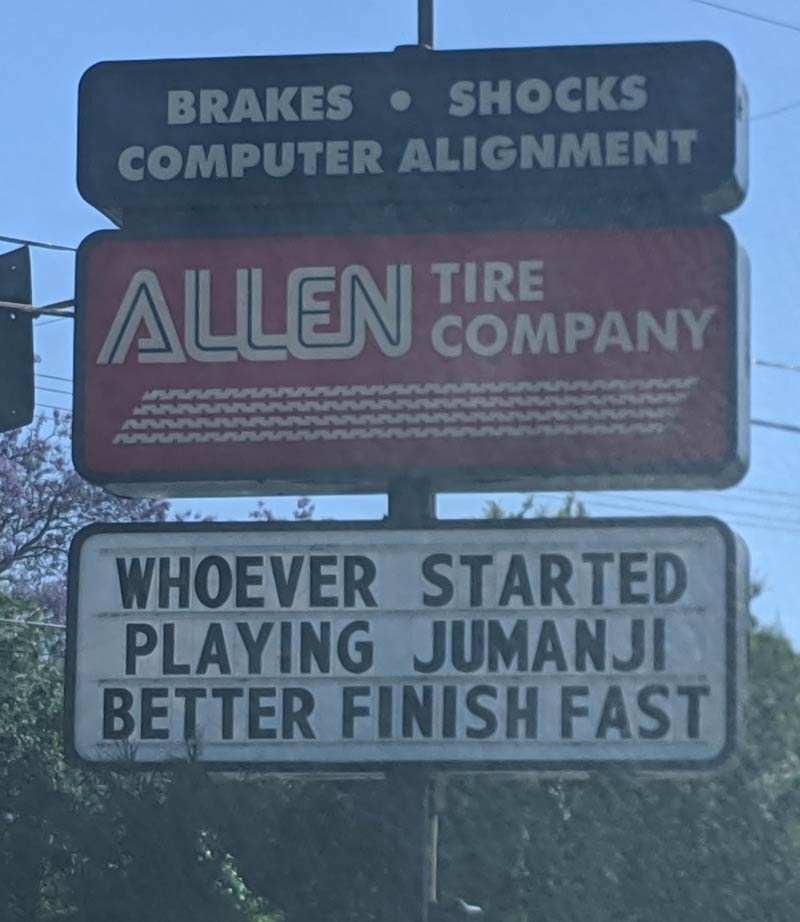 Local company's sign