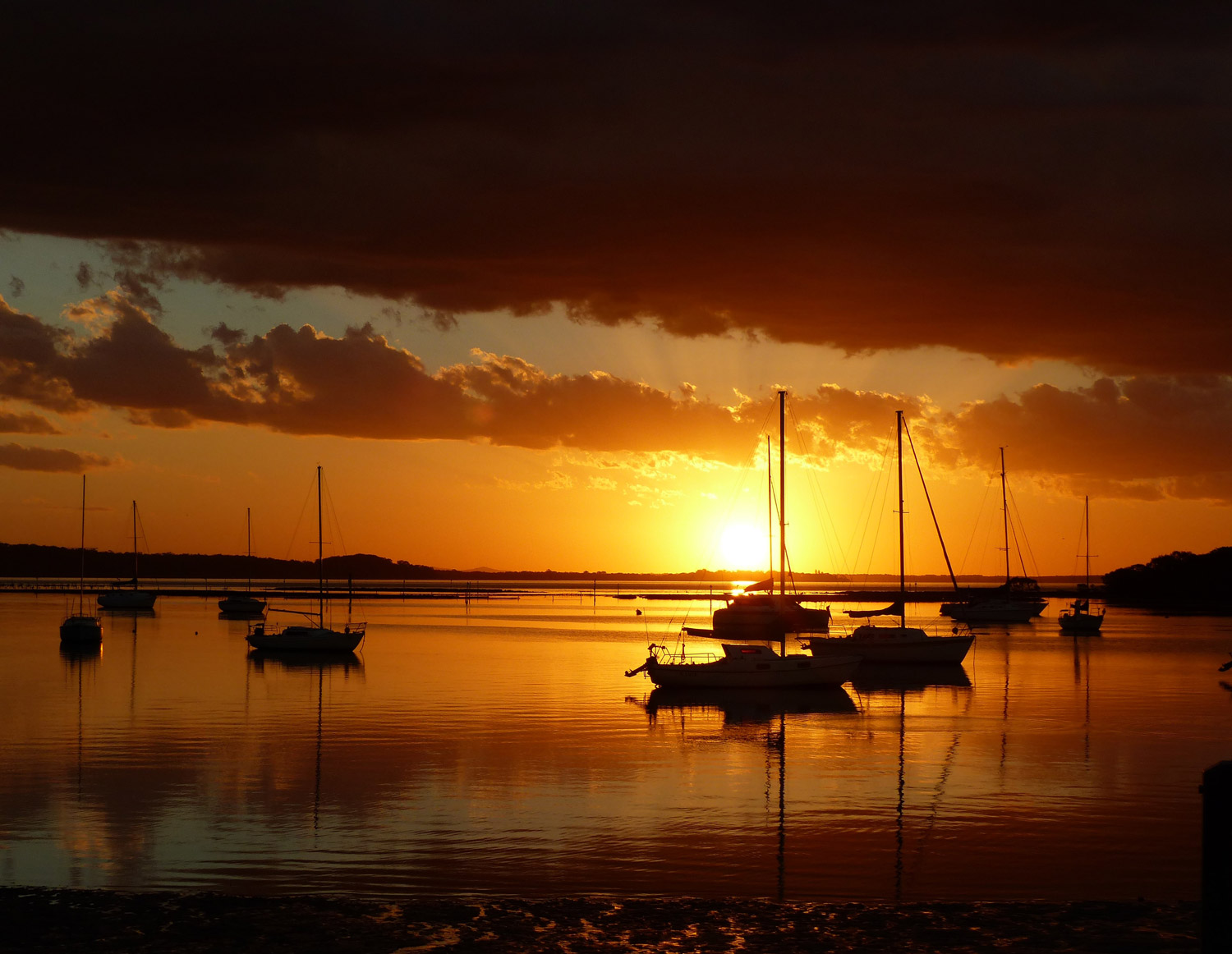 Sunset at Soldiers Point, Port Stephens, Australia