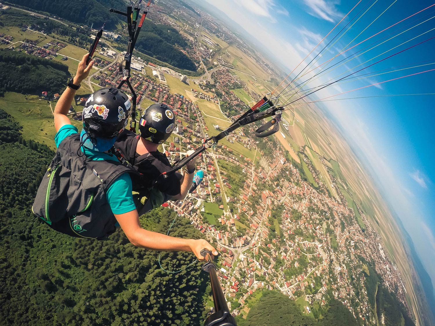 Up in the sky, Brasov, Romania