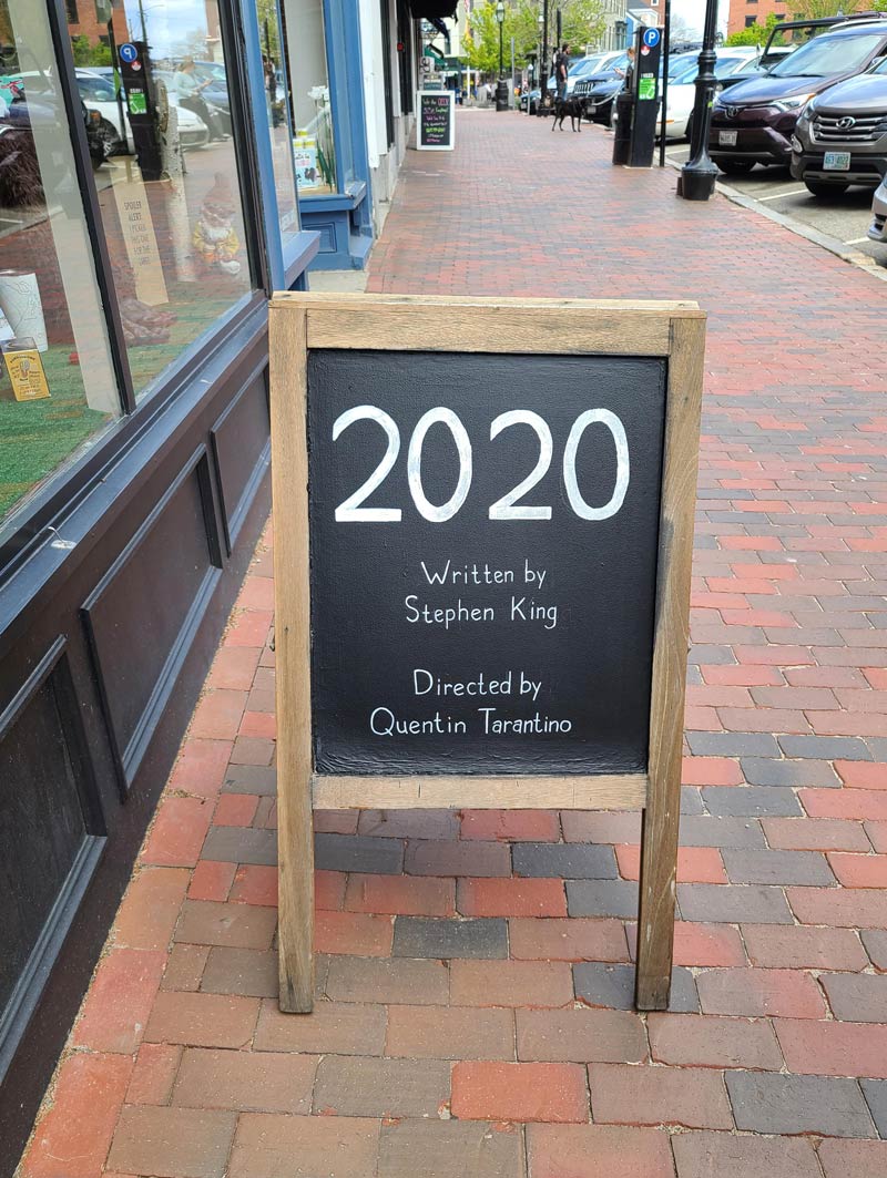 I saw this in front of a restaurant in Portsmouth NH