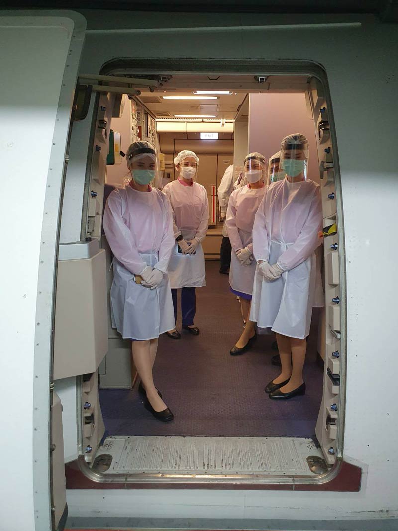 Boarding a flight or entering an operating theater?
