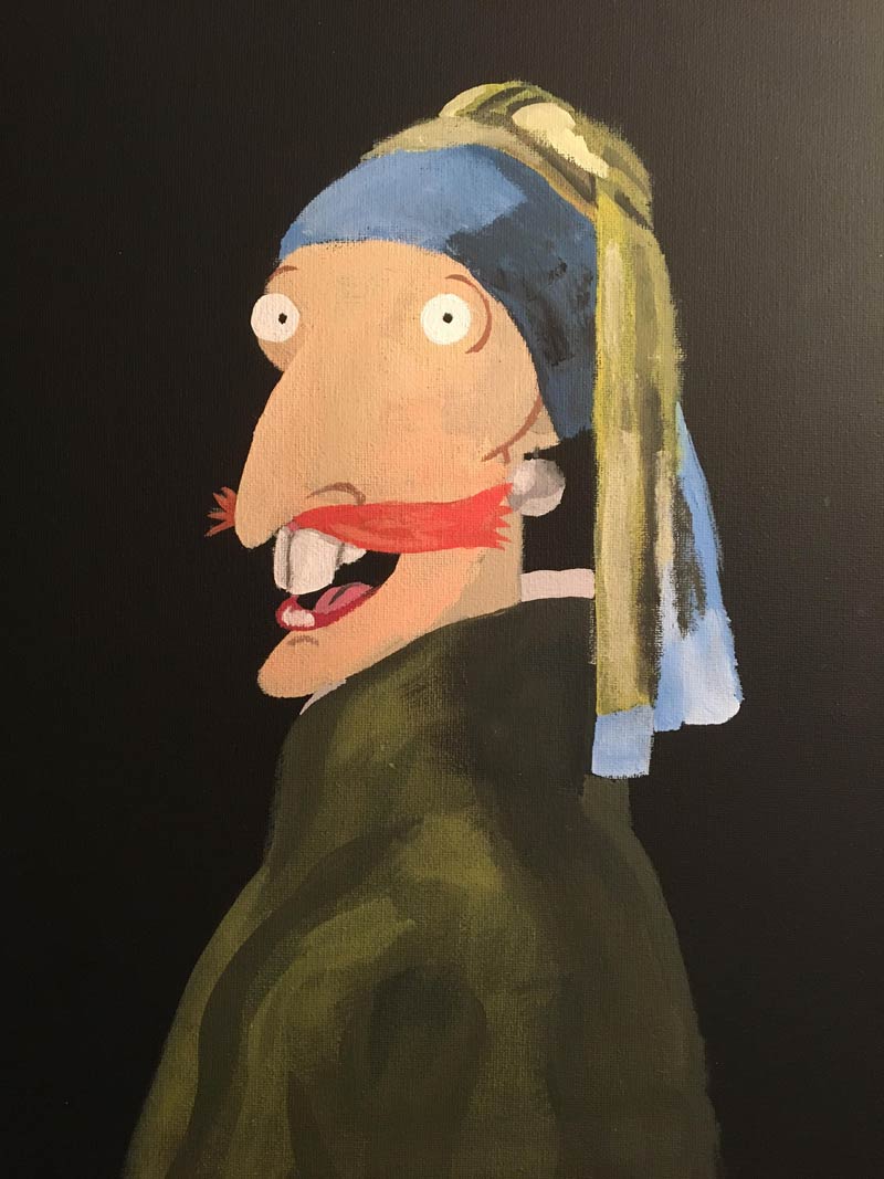 I see Squid with a Pearl Earring and raise you a piece I did for a friend