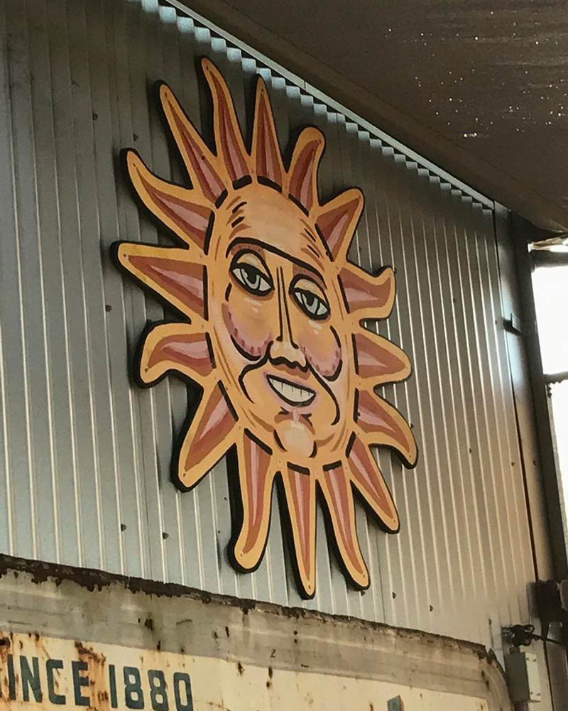 Is it me, or does this sun decoration look like it’s about to steal the Declaration of Independence