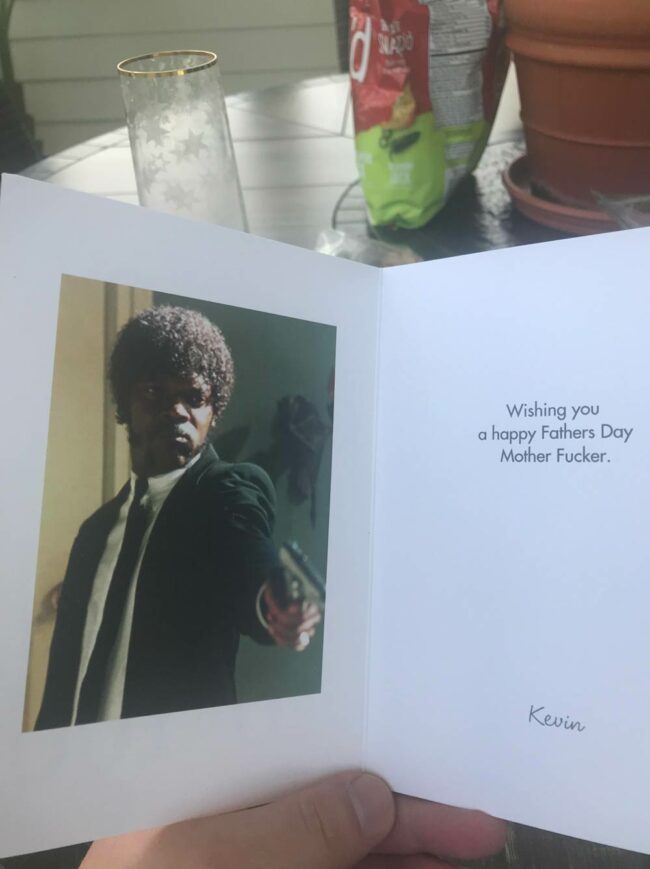 My dads Father’s Day card. I hope he likes it
