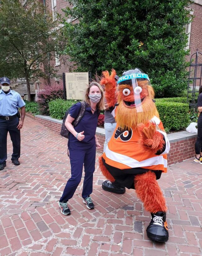 Gritty visited my hospital, now my life is complete