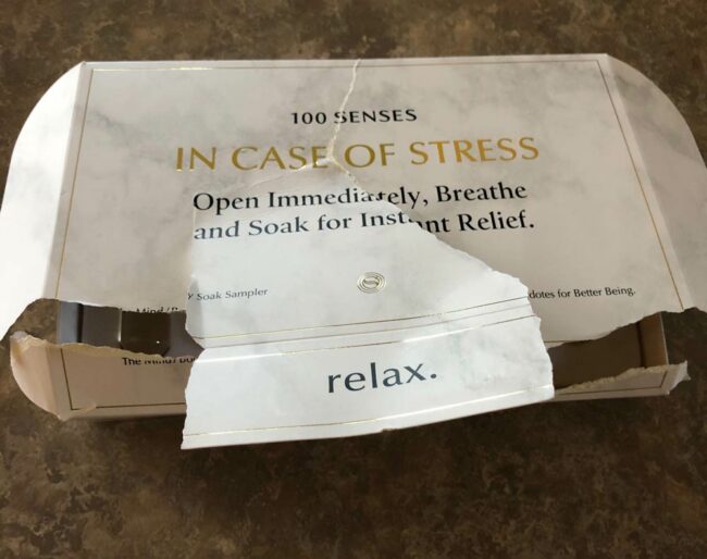 My wife was feeling particularly stressed last night
