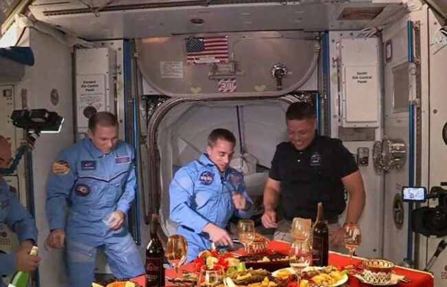 How the Russians greeted the Americans on the ISS