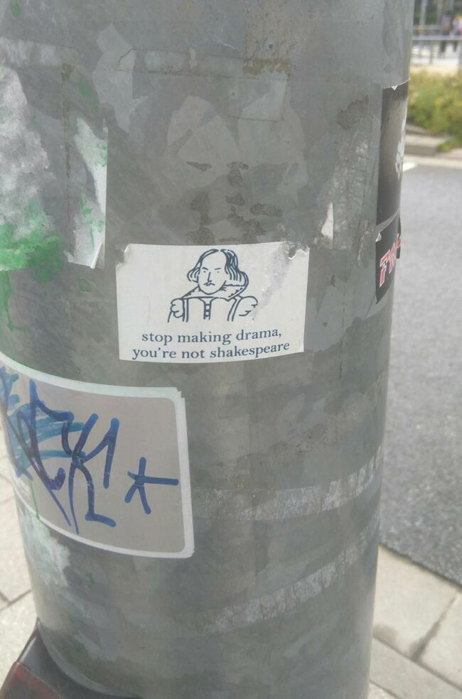 Showed this pillar sticker to the wife, she was not amused