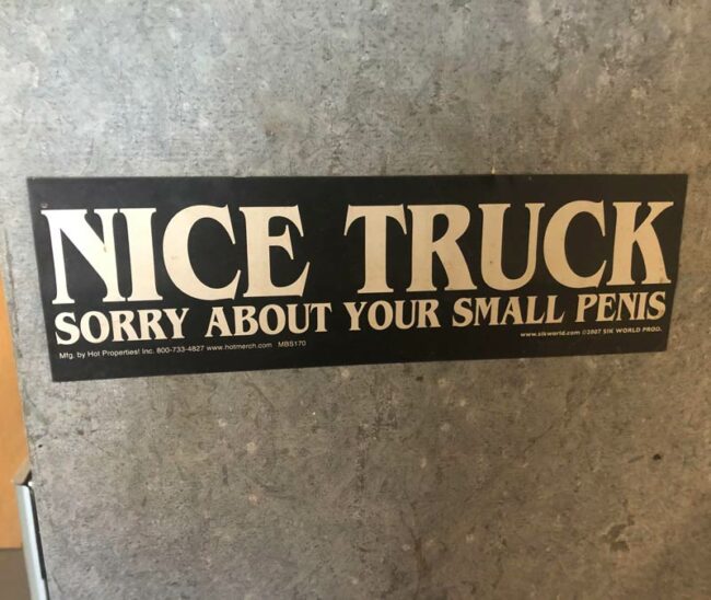 Found this sticker on my dad’s furnace in his basement