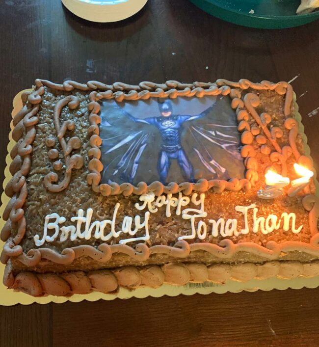 My mom asked what kind of cake I wanted for my birthday. I answered the same as any other grown man turning 31, Batman
