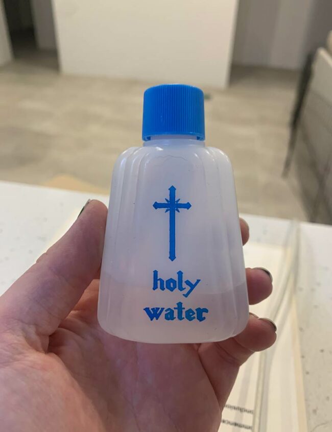 I work for a funeral home, this is how they handed out hand sanitizers