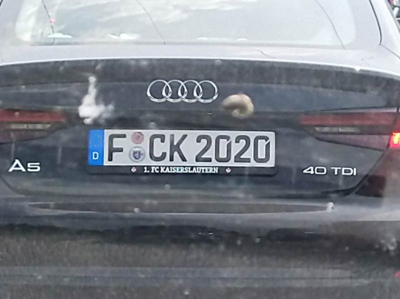 This German licence plate