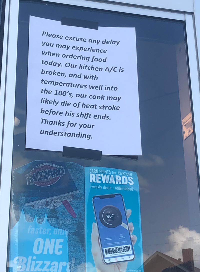 Spotted at the local Dairy Queen