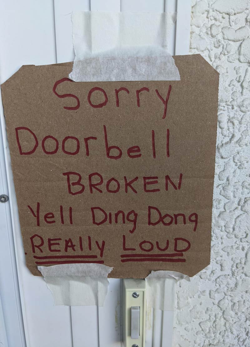 My neighbor put this above his doorbell