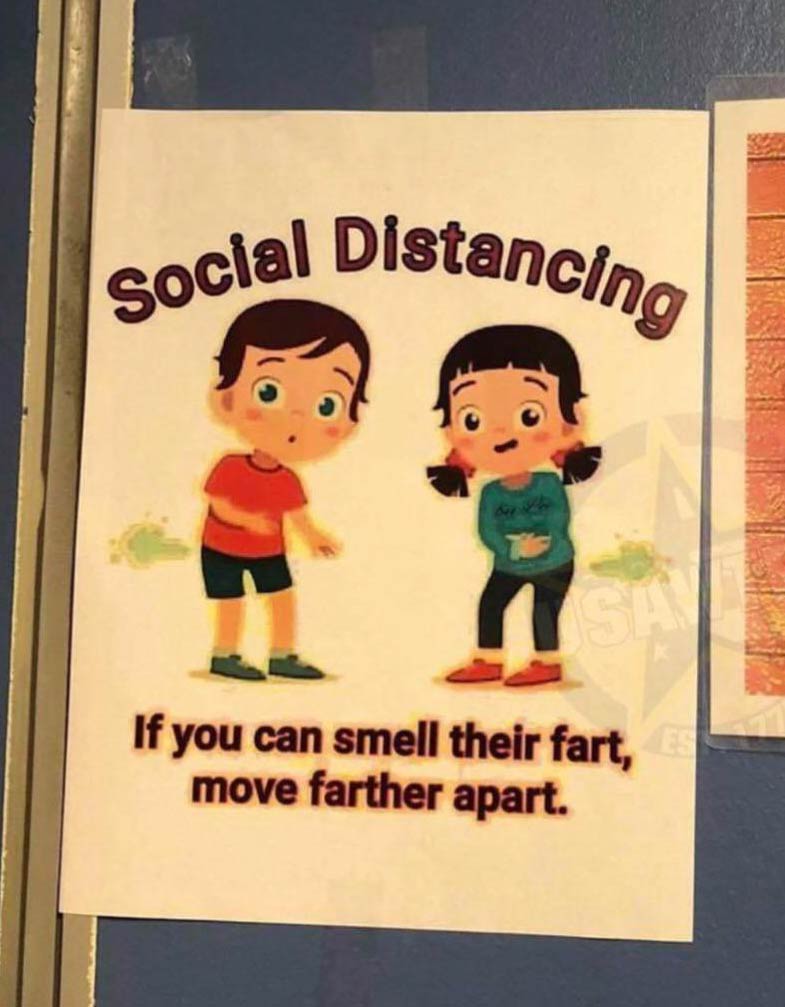 If you can smell their fart..