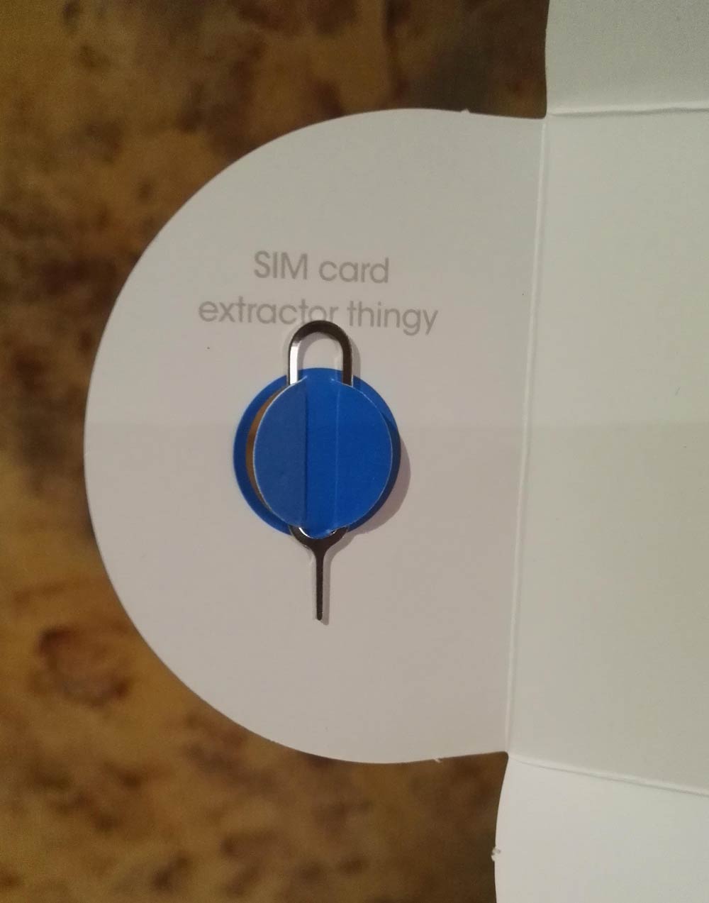 My new sim card got delivered. At least now I know what this is called