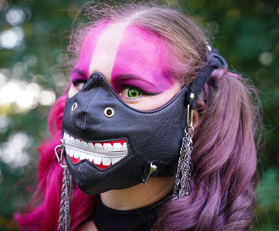 Face mask at a music festival in Finland