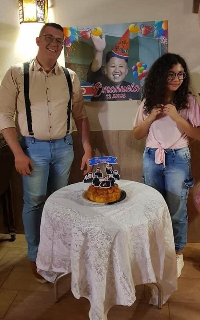 This Brazilian girl is a big fan of K-pop and all Korean culture, so her father wanted to personalize her party with the most famous Korean character he found