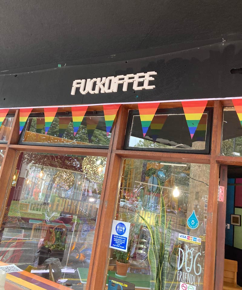 Local coffee shop in London