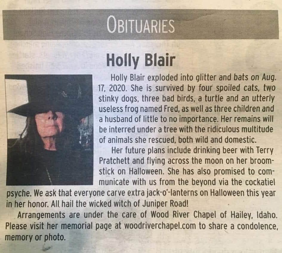Holly Blair's Obituary