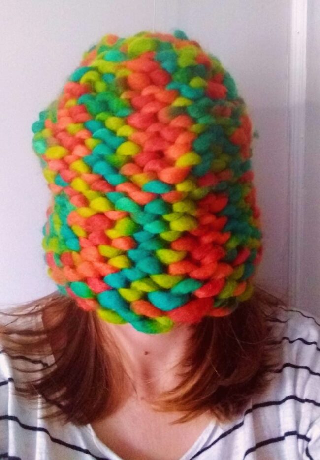 I knitted a hat. Might be a bit big | Odd Stuff Magazine