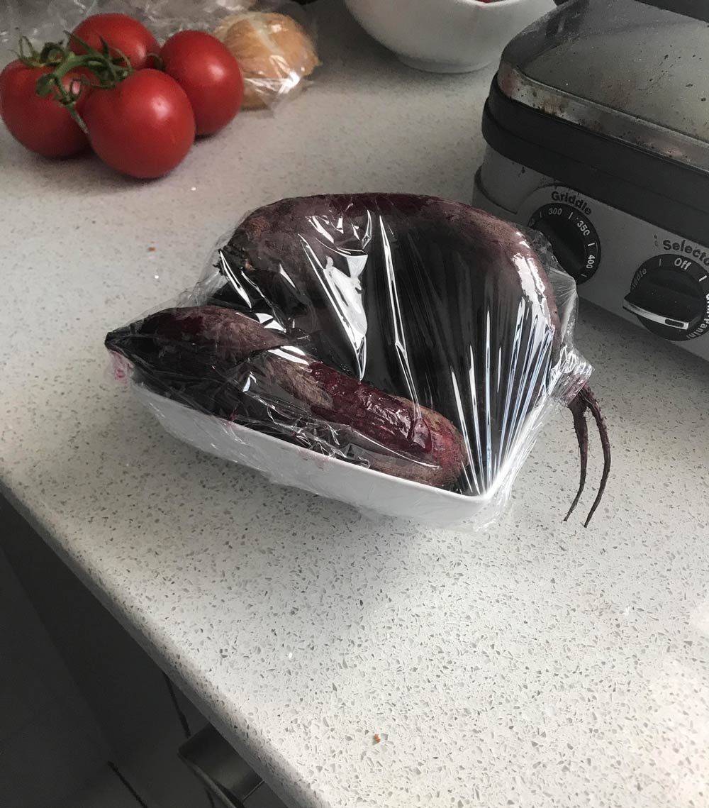 I got so freaked out this morning with my wife’s cooking. Turns out it's just long beets