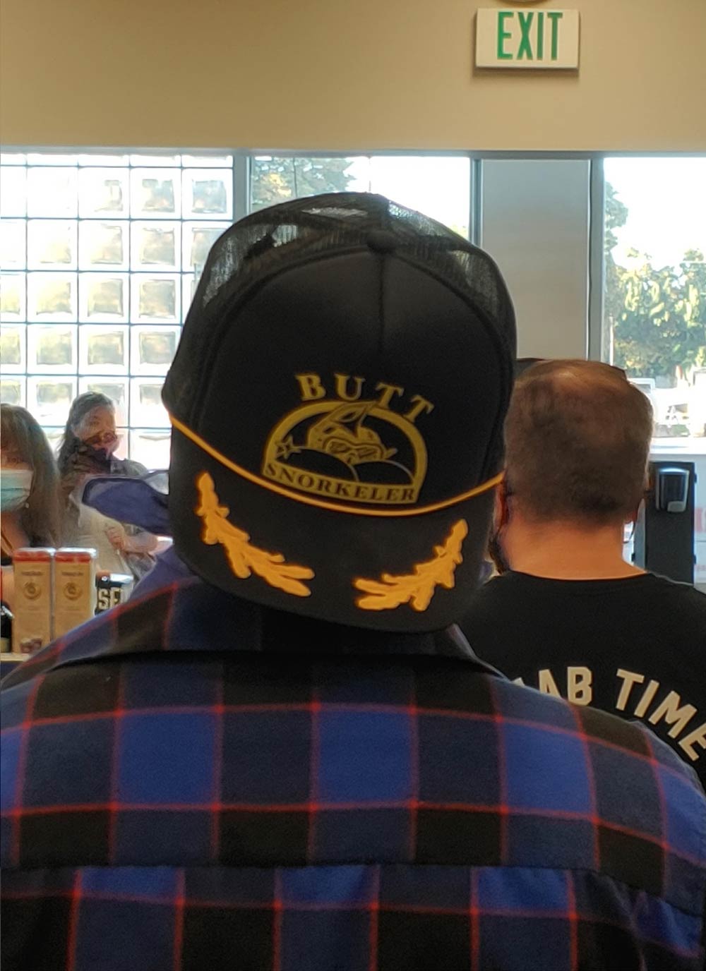 Caught this hat in line getting booze