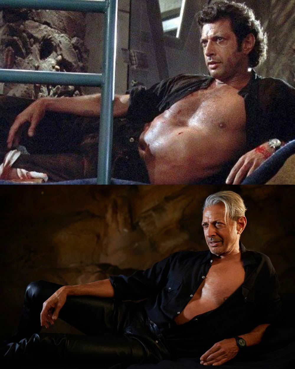 Jeff Goldblum recreated his iconic Jurassic Park pose
