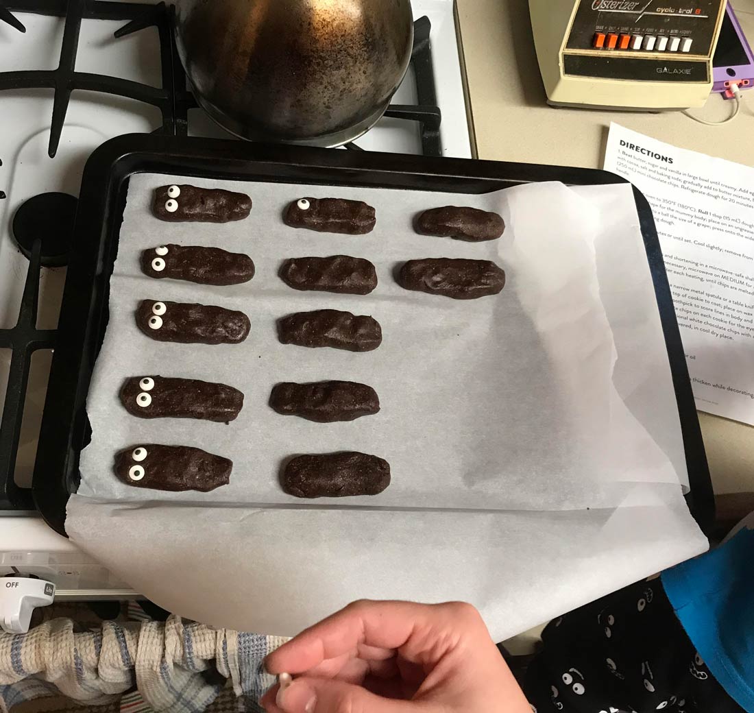  If I had a nickel for every time my wife bakes with the kids and it turns into a Mr. Hanky factory