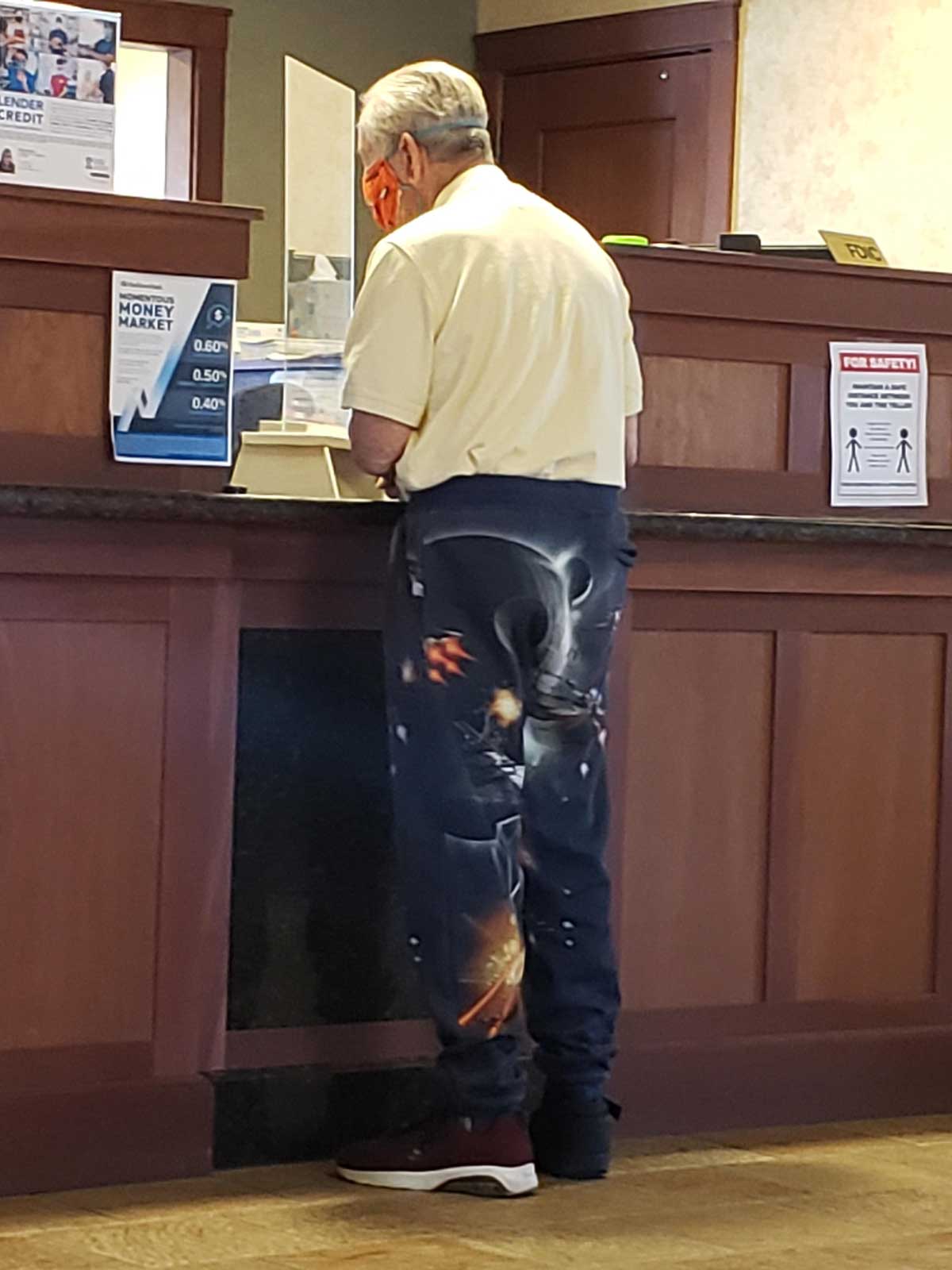 This guy I saw at the bank