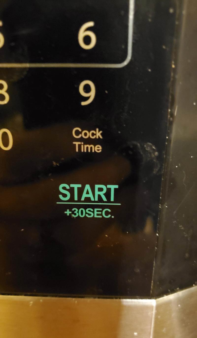 My microwave doesn't say 'Cook Time'