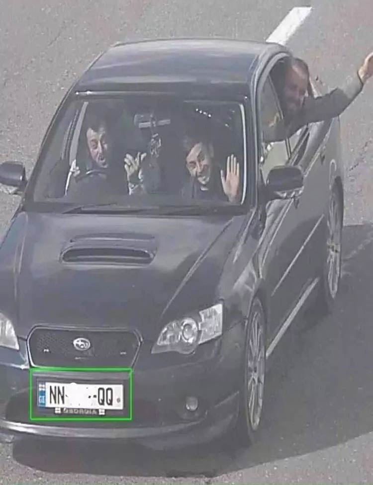 3 friends caught speeding on CCTV
