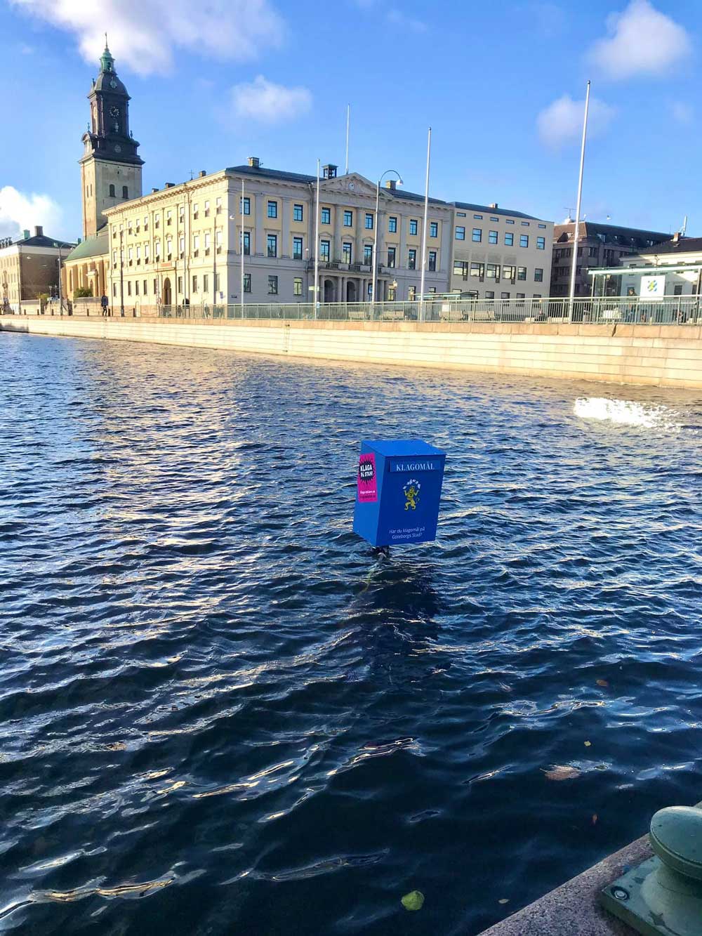 Complaints drop-off box for the city of Gothenburg, Sweden