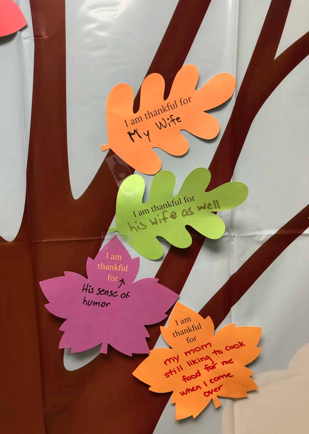The Thankful Tree at work