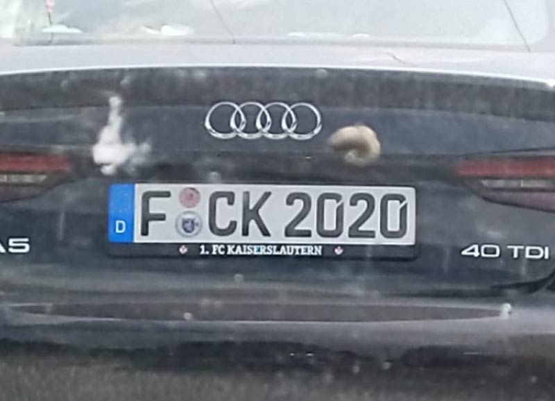 This licence plate in Germany